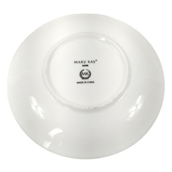 Mary Kay Ash Dare to Grow Quote Pink Porcelain Ceramic Coffee Mug and Plate Set - Picture 7 of 8